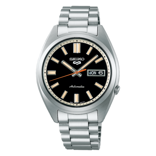 Seiko black and silver watch sale