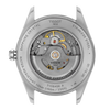 Tissot watch mechanism on a white background