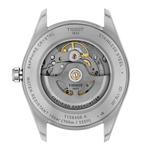 Tissot watch mechanism on a white background
