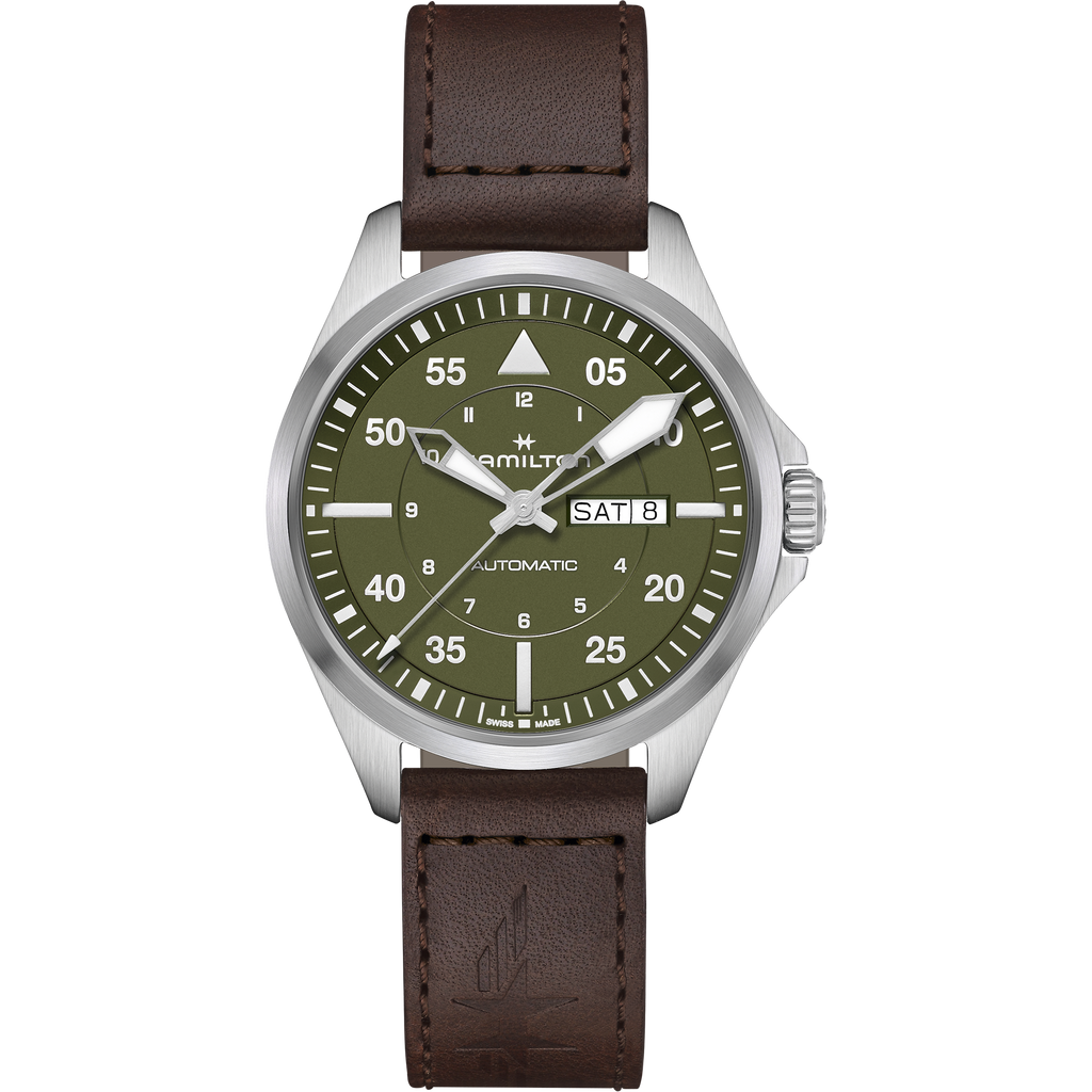 Khaki Aviation Pilot Day Date Canada Watch House