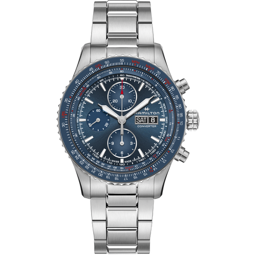 Front Khaki Aviation Converter Auto Chrono Hamilton