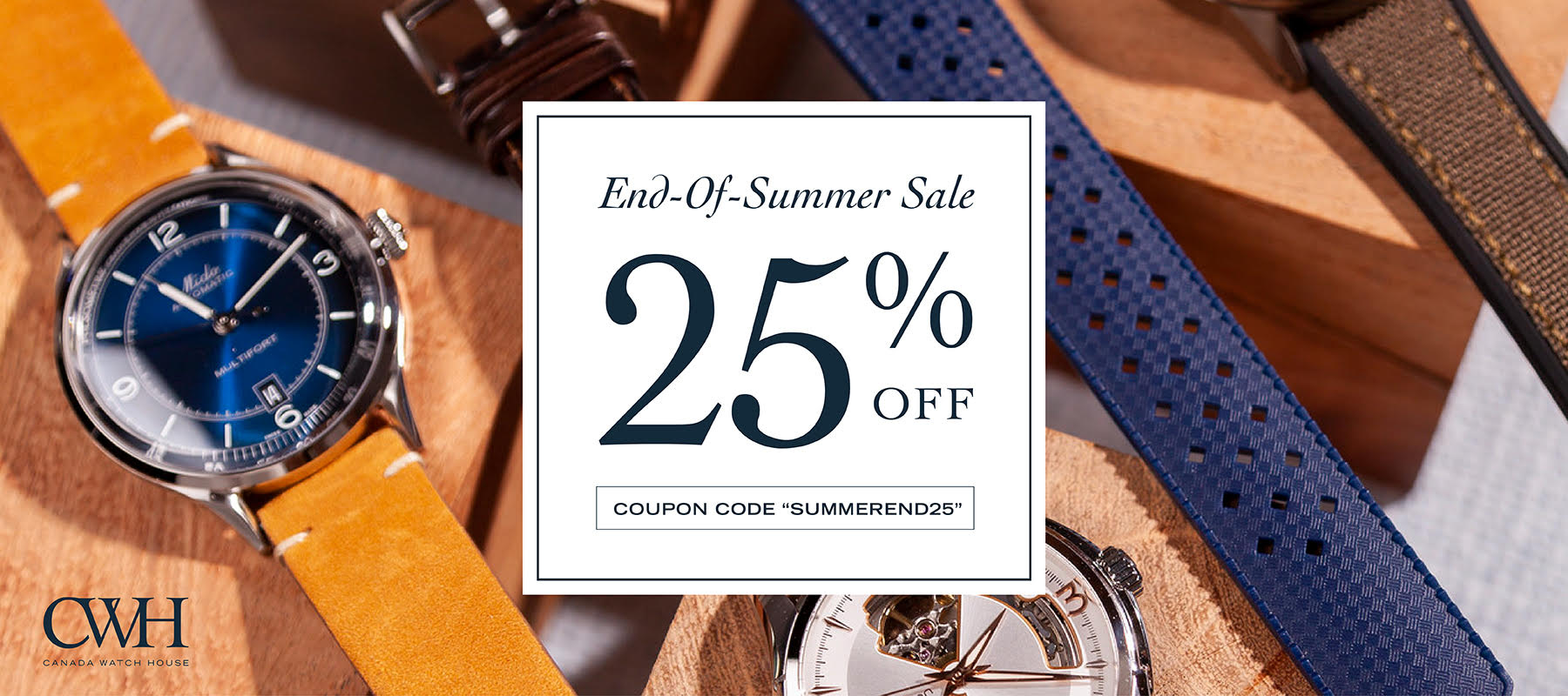 25% off end of summer sale